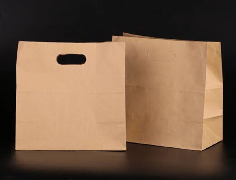 Plain Factory Food Printed Plain Brown Kraft Paper Bags Wholesale