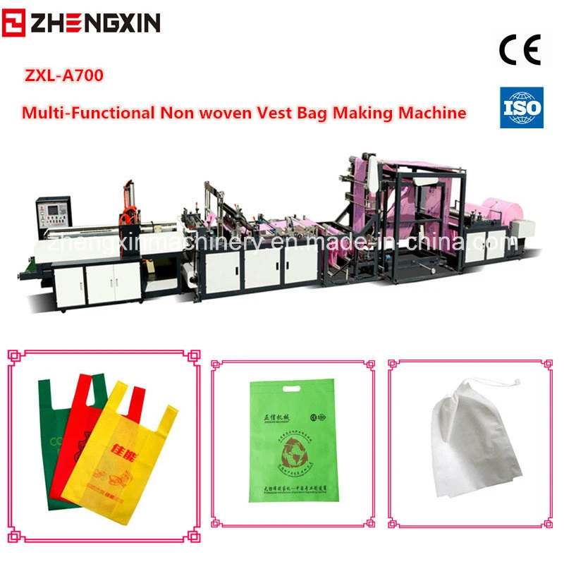 Full Automatic Non Woven Material Reusable Bag Making Machine (ZXL-A700)