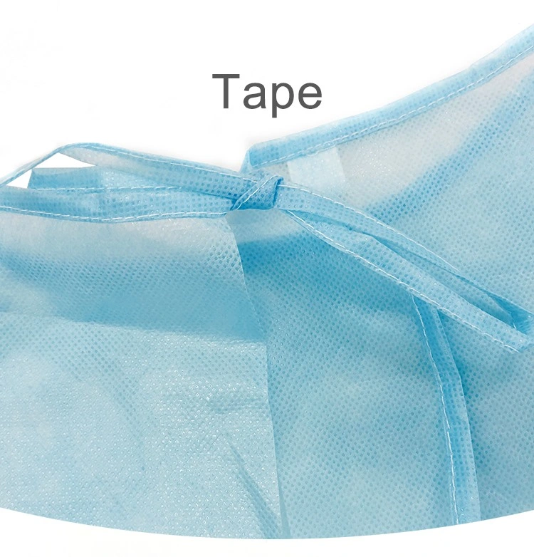 Isolation Gown PE Film Laminated/Coated with Nonwoven, Waterproof, Anti-Penetration