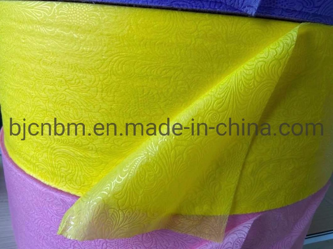 2020 New Design Embossed Nonwoven Fabric with Intaglio Printing for Packaging Wrapping Fabric and Face Mask