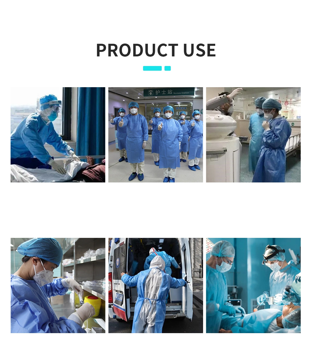 Factory Wholesale Cheap Nonwoven Waterproof Safety Medical Protective Clothing