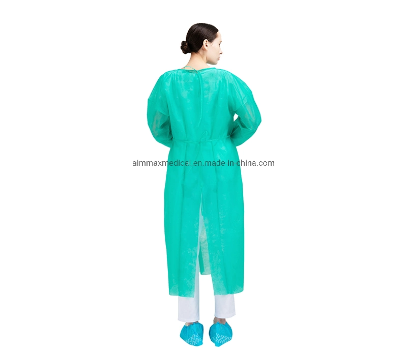 Factory Wholesale Disposable Protective Clothing Nonwoven PP PP/PE SMS Isolation Gown