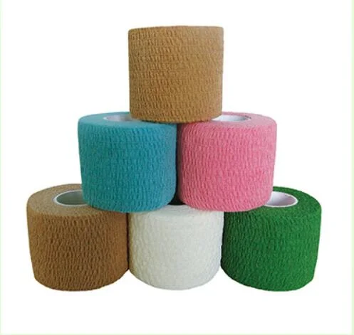 Body Support Cohesive Bandage Sports Tape with Nonwoven Material