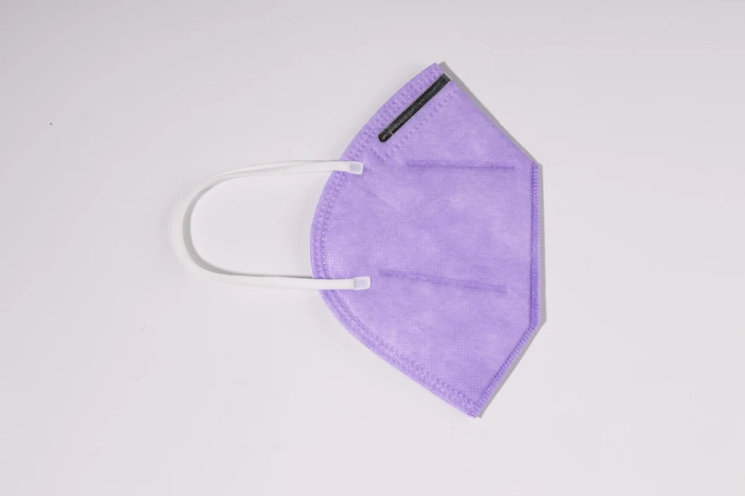 Purple Color Factory Supplier Disposable Nonwoven Fabric Kn95 Face Mask Folding Type N95 Masks