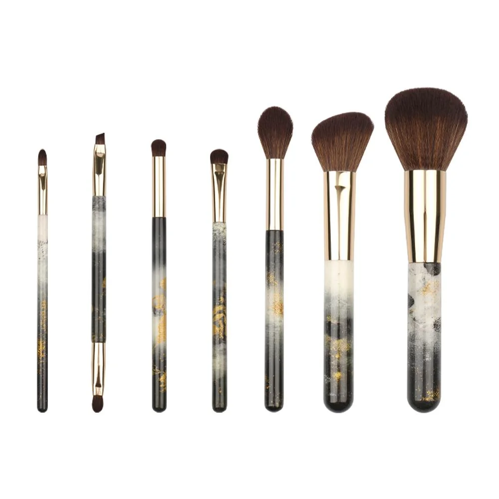 2021 Amazon Best Seller Synthetic Makeup Brushes 7PCS Makeup Brush Set Private Label Make up Brushes Carrying Case Kit