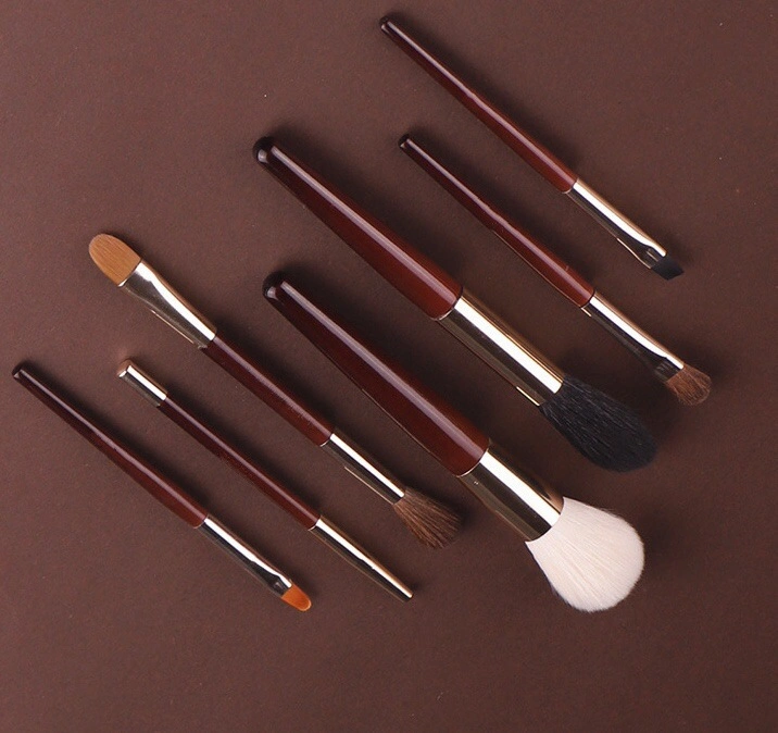 OEM Custom Logo 7PCS Makeup Brushes Set Travel Brushes Dual End Brush