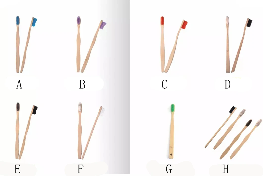 Wholesale Biodegrable Children Child Kids Bamboo Tooth Brushes with OEM Package