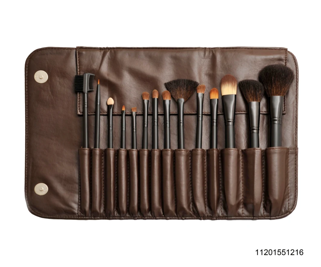 Cruelty-Free Natural Hair Makeup Brushes  14PCS Brushes Set with Bag