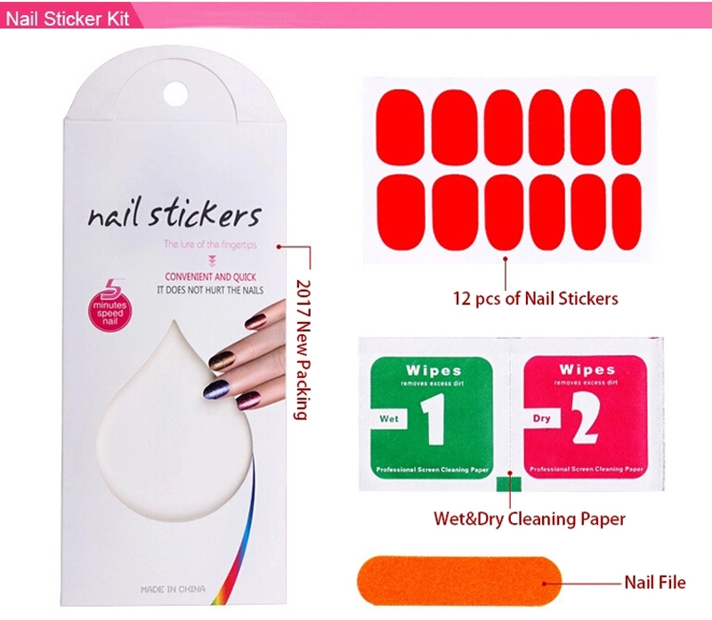 Wholesale Custom Nail Wraps Nail Sticker Fullcover Nail Polish Sticker