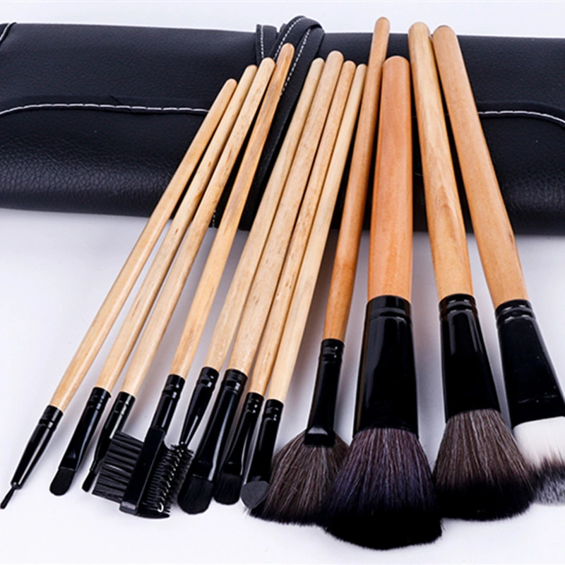 Professional Foundation Powder Concealer Cosmetic Brushes Kit with Rainbow Highlighter Gradient Colors 10PCS Makeup Brushes Set