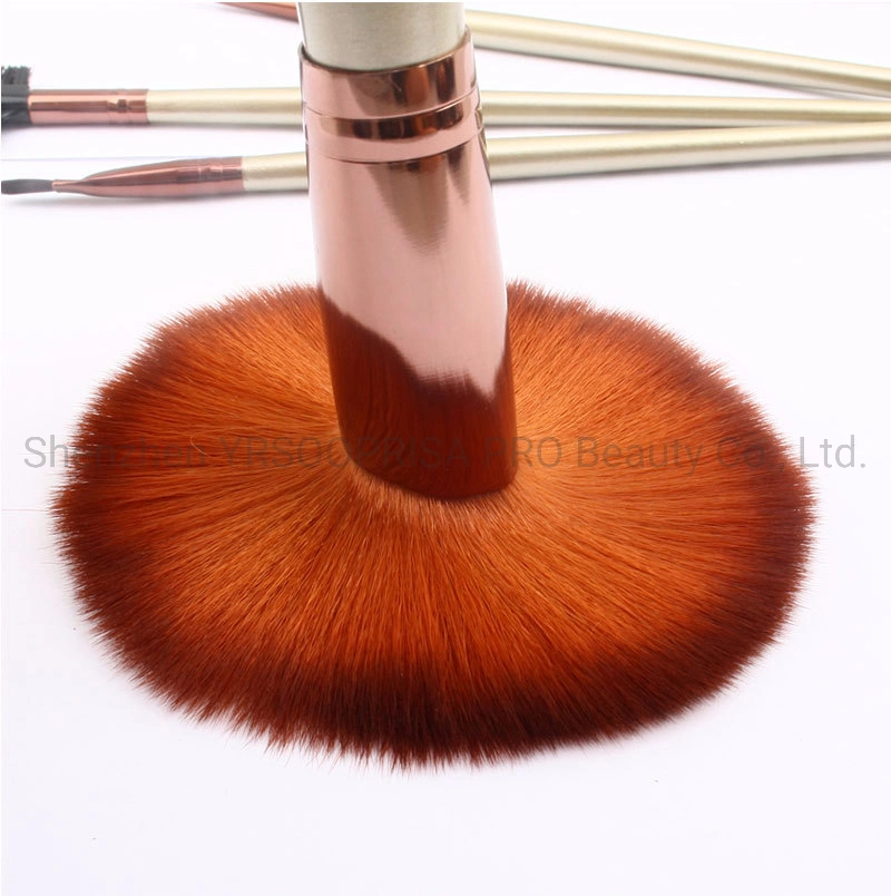 24PCS Luxury Cosmetic Brush Set Makeup Artist Brushes Premium Hair Face Cheek Eye Beauty Brush with Cosmetic Bag