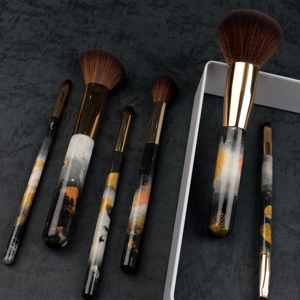 2021 Amazon Best Seller Synthetic Makeup Brushes 7PCS Makeup Brush Set Private Label Make up Brushes Carrying Case Kit