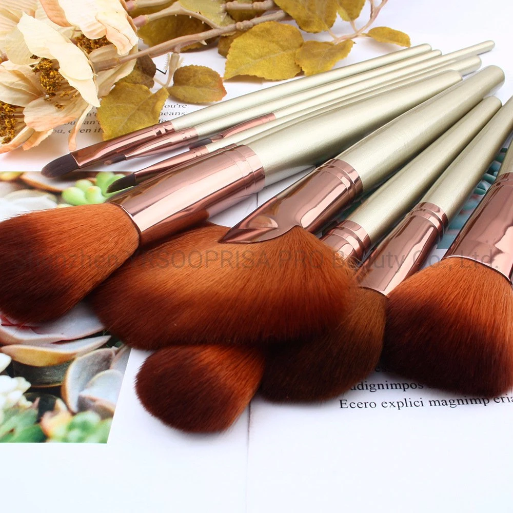 24PCS Luxury Cosmetic Brush Set Makeup Artist Brushes Premium Hair Face Cheek Eye Beauty Brush with Cosmetic Bag