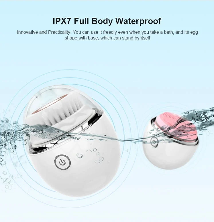 2020 Effective Electric Silicone Face Brush Cleanser Exfoliating Waterproof Brush Silicone Facial Cleansing Brush