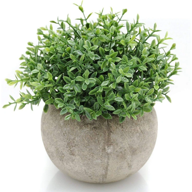 Artificial Plant Potted Mini Fake Plant Decorative Lifelike Flower Green Plants Indoor Decoration