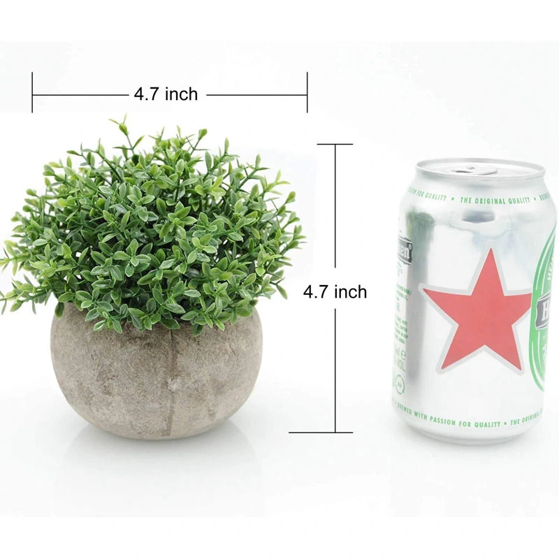 Artificial Plant Potted Mini Fake Plant Decorative Lifelike Flower Green Plants Indoor Decoration