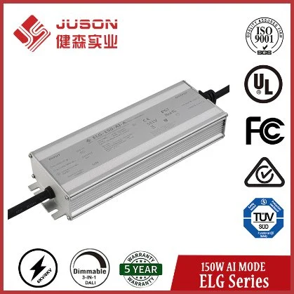 Juson 150W Dimmable Constant Power LED Driver IP67 Waterproof Power Supply for LED Grow Lamps