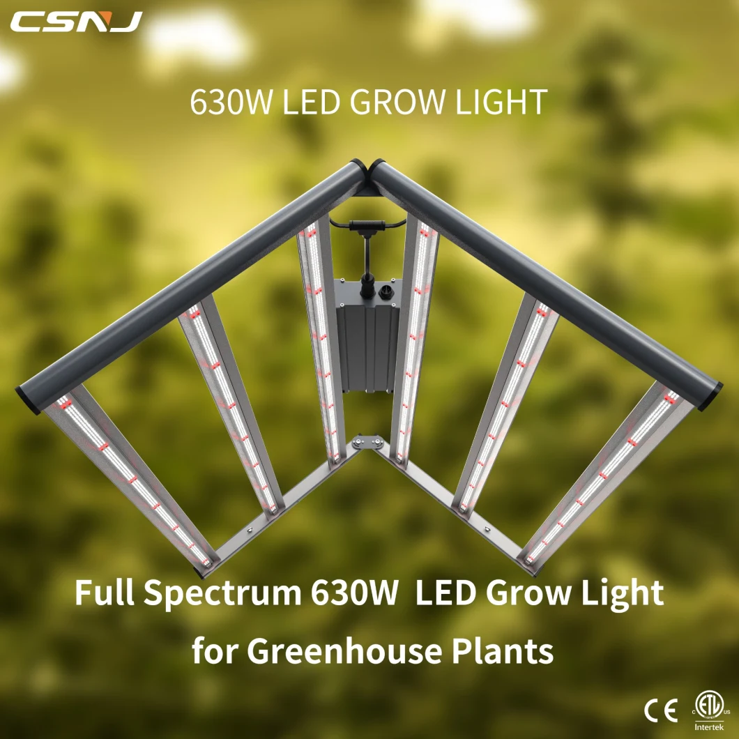 2020 New Designing Full Spectrum LED Plant Light (630W 2.7umol/J) for Greenhouse Plants