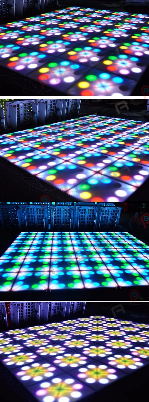 Wedding Stage DJ Lighting DMX Control Flower 60*60cm RGB LED Flower Dance Floor