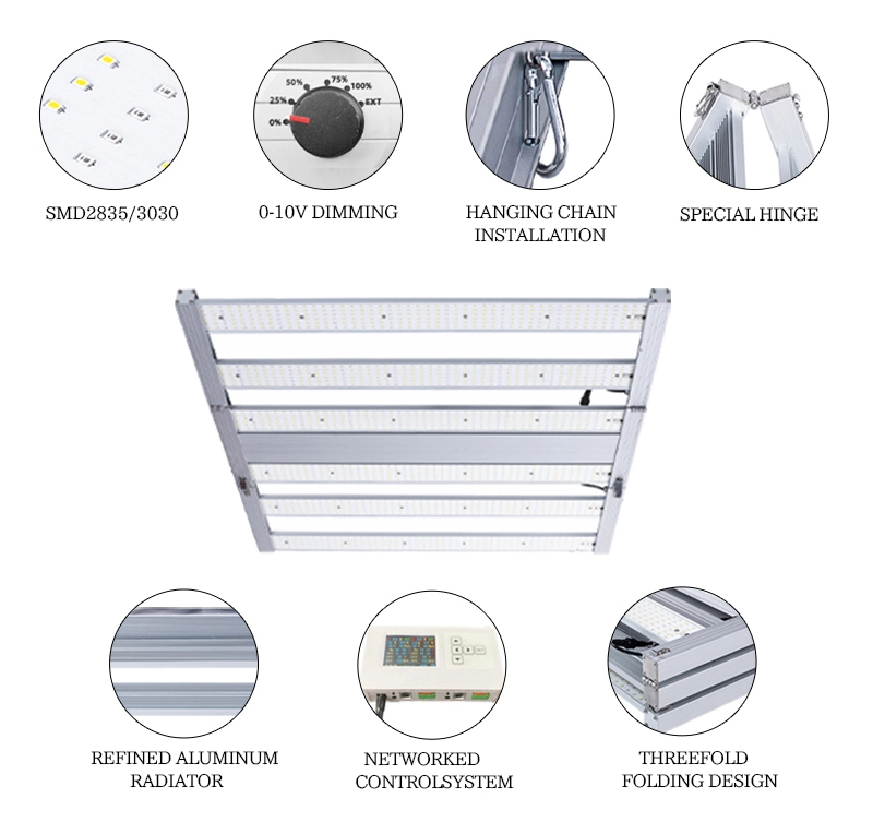 Professional Commercial 600 Watt 3500K HPS LED Grow Light Kit 720W 100W