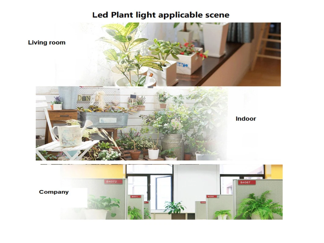 100W 360° Flexible Tubes LED Plant Lamp for Indoor Plants Growing