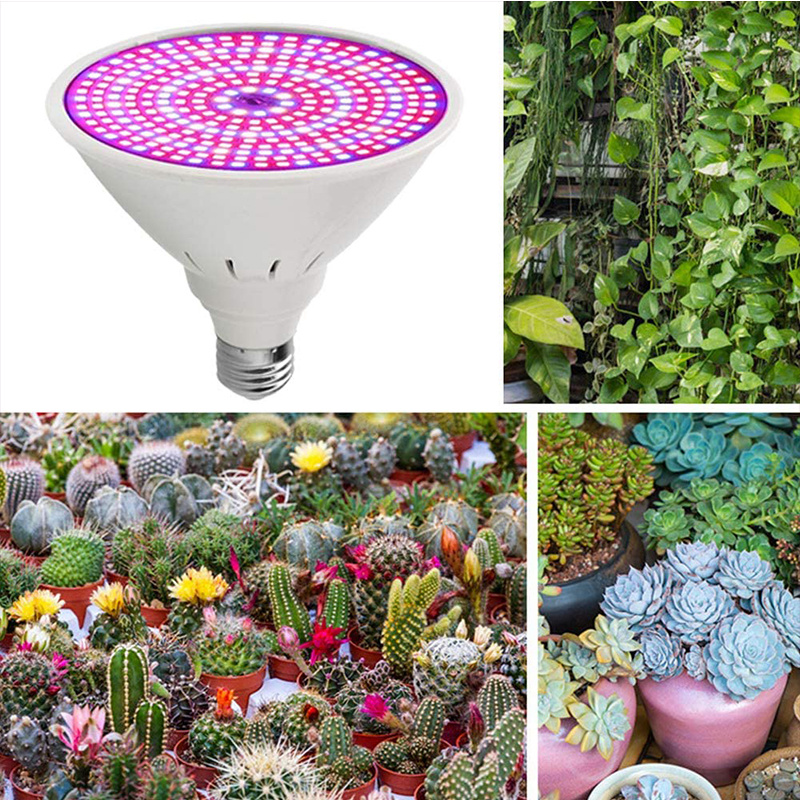 290LEDs Plant Light E27 Bulb Full Spectrum Growing Lamp LED Grow Light