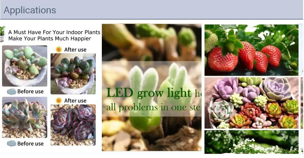 Lebekan Indoor Plants for Family Grower Desk Light 3 Heads Flexible USB Charger LED Grow Lights