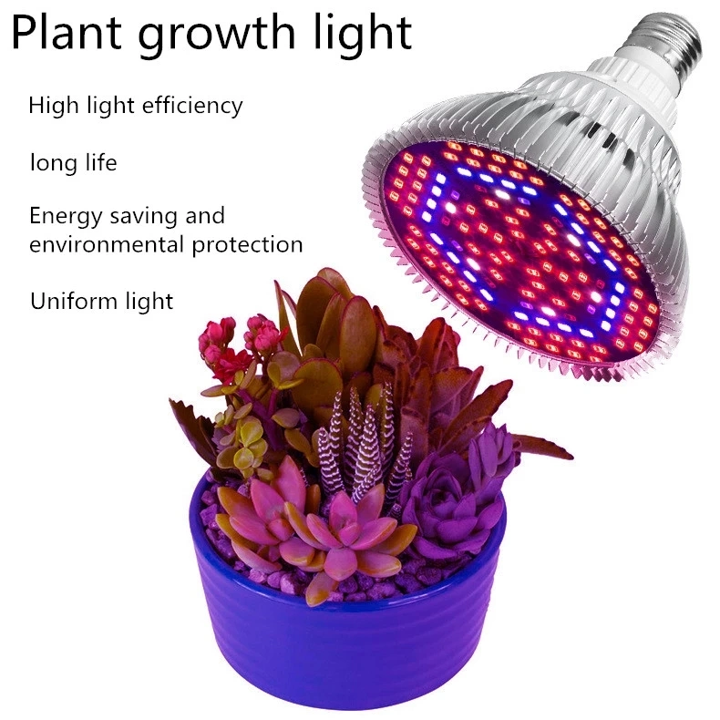 Grow LED Light Full Spectrum 50W SMD Plant Grow Bulb Light