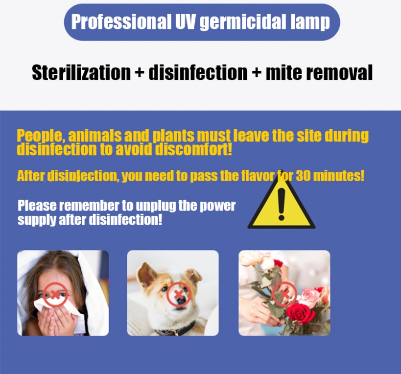 New 38W UV Disinfection Lamp for Home Hospital Factory UV Lamp with Ozone Sterilization Germicidal Lamp