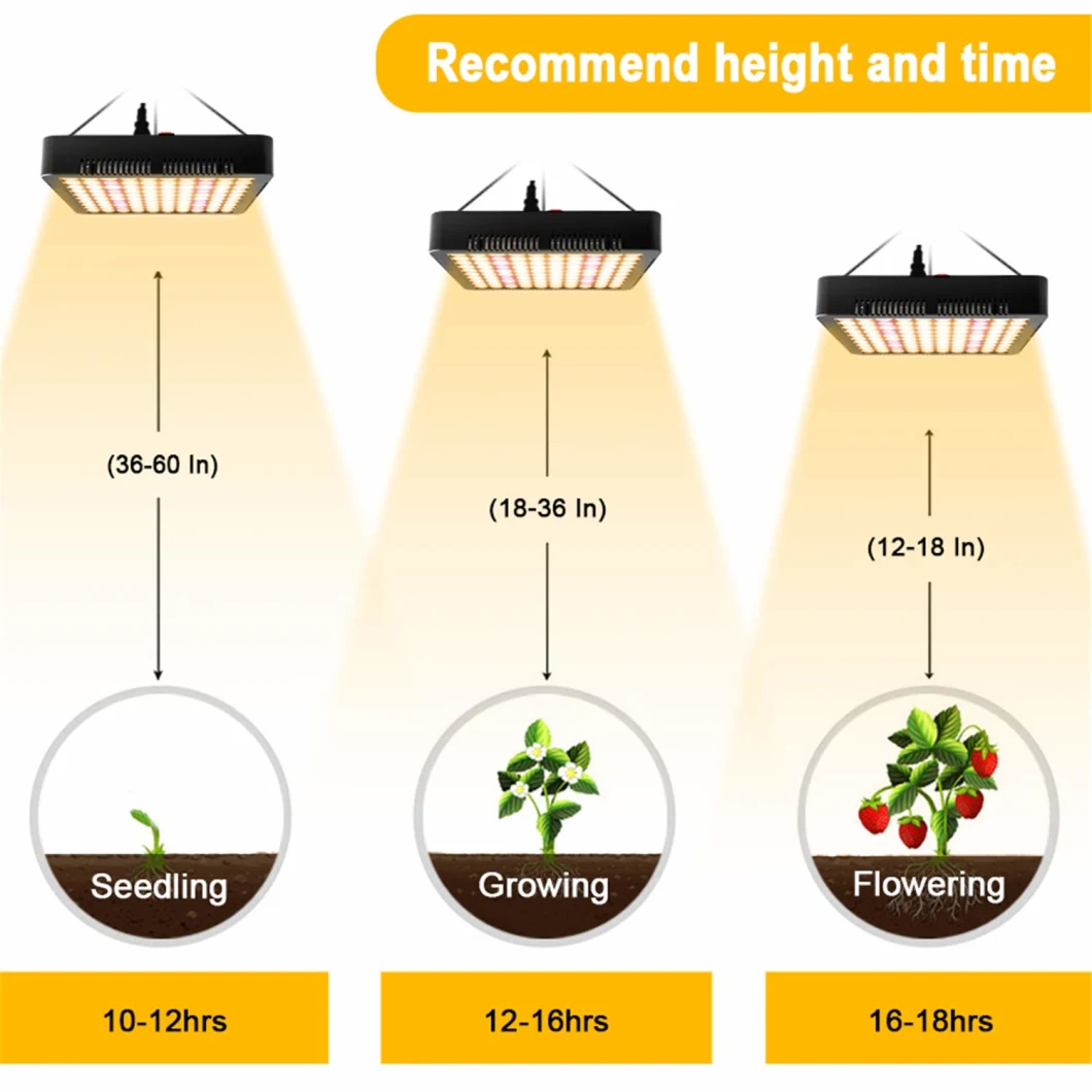 Indoor Hydroponic Greenhouse Full Spectrum Plant Lamp for Vertical Farm Grow Light 300W