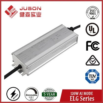 Juson Power Supply 120W Constant Power IP67 Waterproof Dimmable LED Driver for LED Grow Lamp Lighting