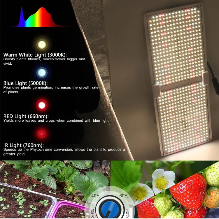 320W Sunlike Full Spectrum Grow Lamp Plant Light for Succulent, Bonsai, Hydroponics Flower, Vegetable Growing,