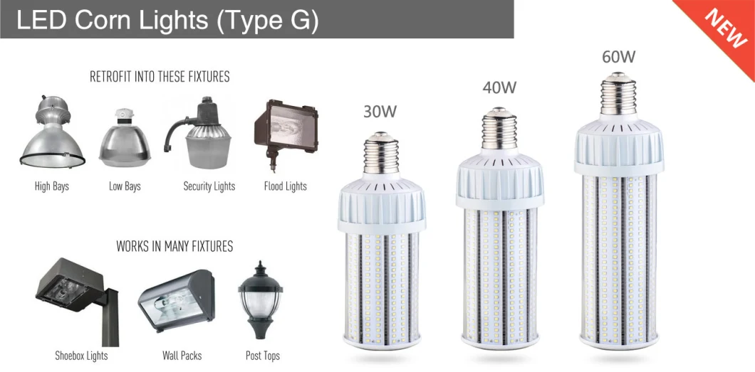 ETL Approved 50W E27 LED Corn Bulb Replace 150W HPS