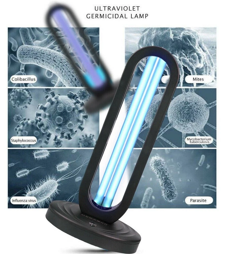 Prevent Corona UV Disinfection Sterilizer Lamp Portable Ultraviolet Light 38W 254nm UV Germicidal Lamp Ozone Lamp