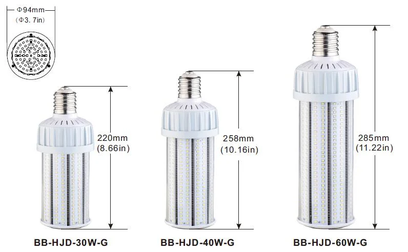 ETL Approved 50W E27 LED Corn Bulb Replace 150W HPS