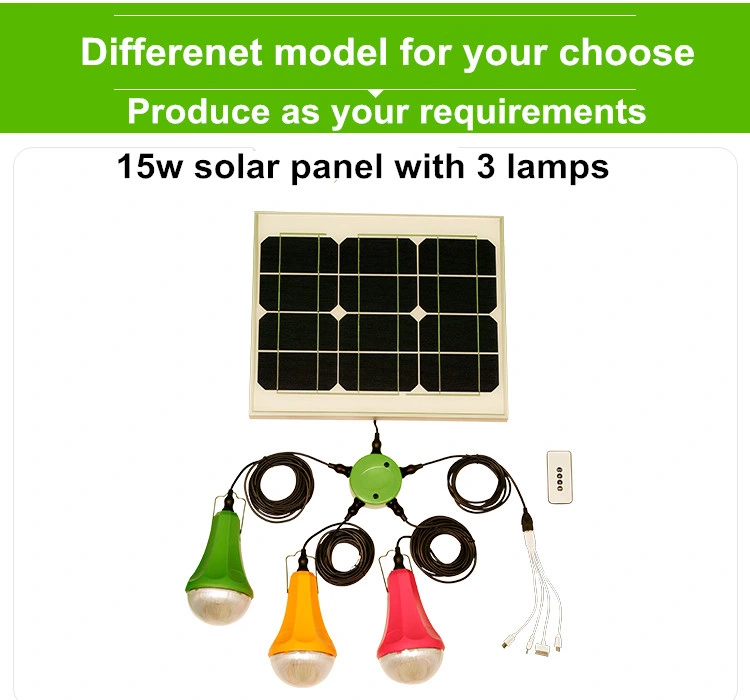 20W 25W Momo Solar Panel Light Solar Home Lighting System Global Sunrise Lights