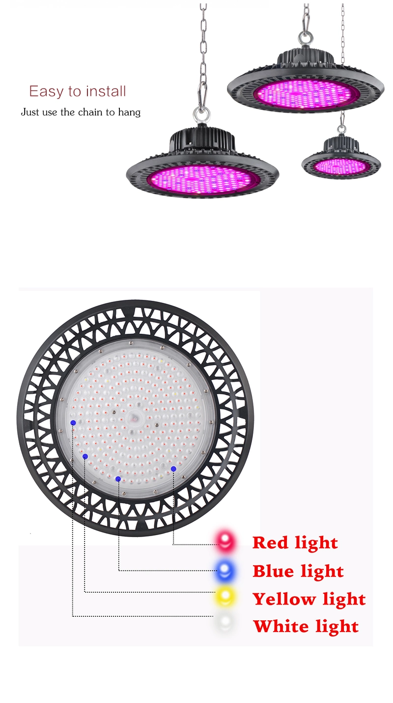 Aluminum Die-Casting SMD3030 and UL Driver 100W 200W UFO LED Grow Lights