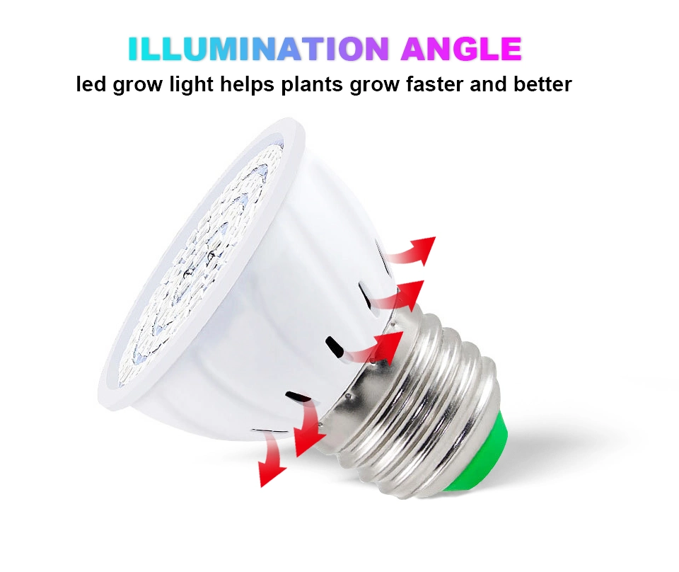 2835SMD Full Spectrum LED Grow Light Bulb Lamp for Veg Bloom Indoor Plant E27/GU10/E14