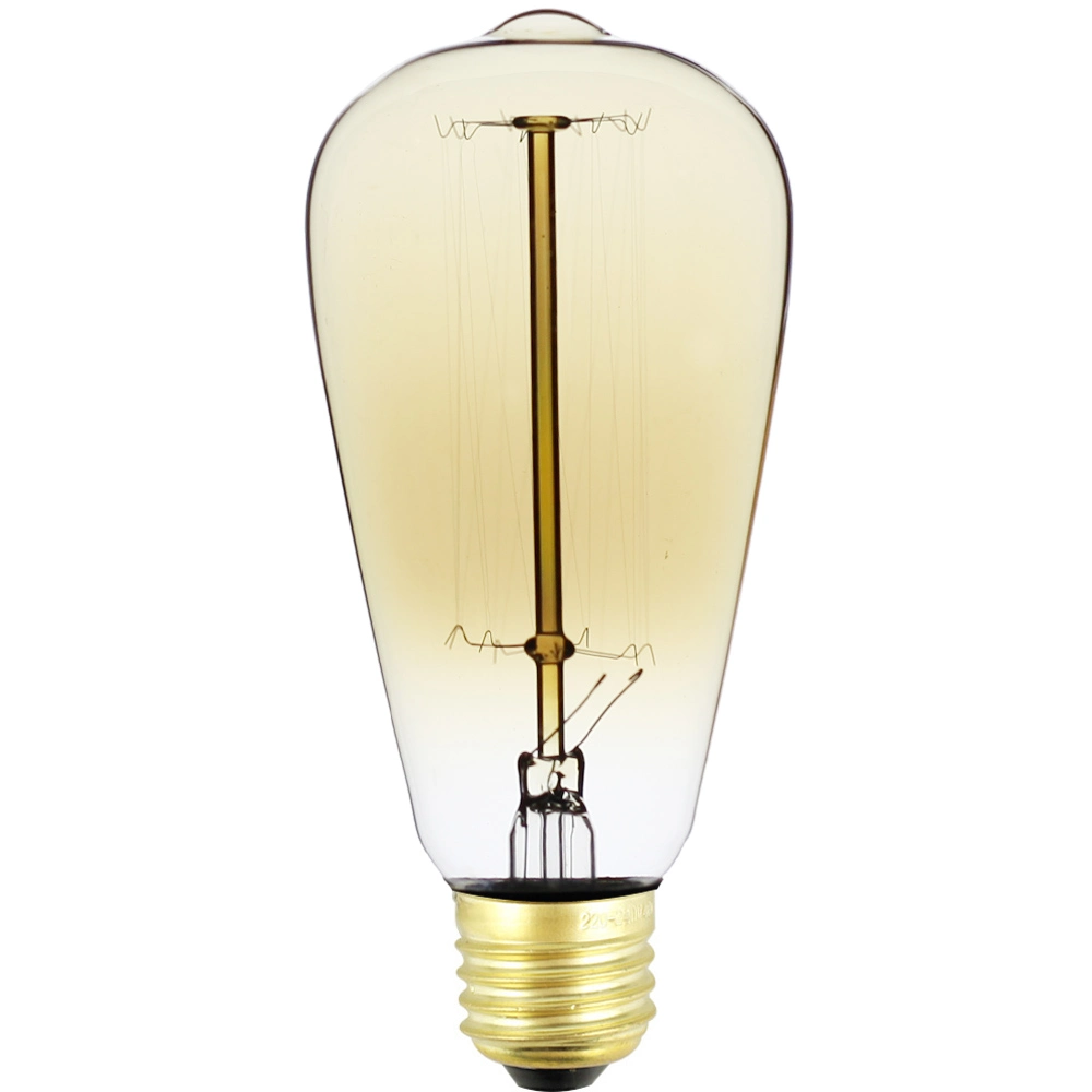Tianfan Edison Bulb St64 Squirrel Cage 40W Retro Filament Vintage light Bulb Decorative Light Bulb