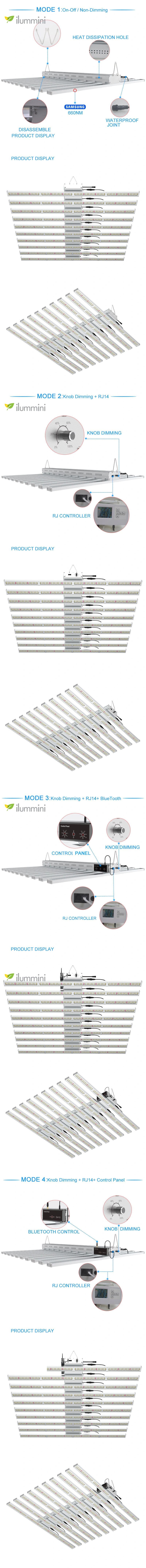 ETL Listed Home Indoor Garden Hydroponic Growing Systems Full Spectrum Strip Bulb LED Grow Lights