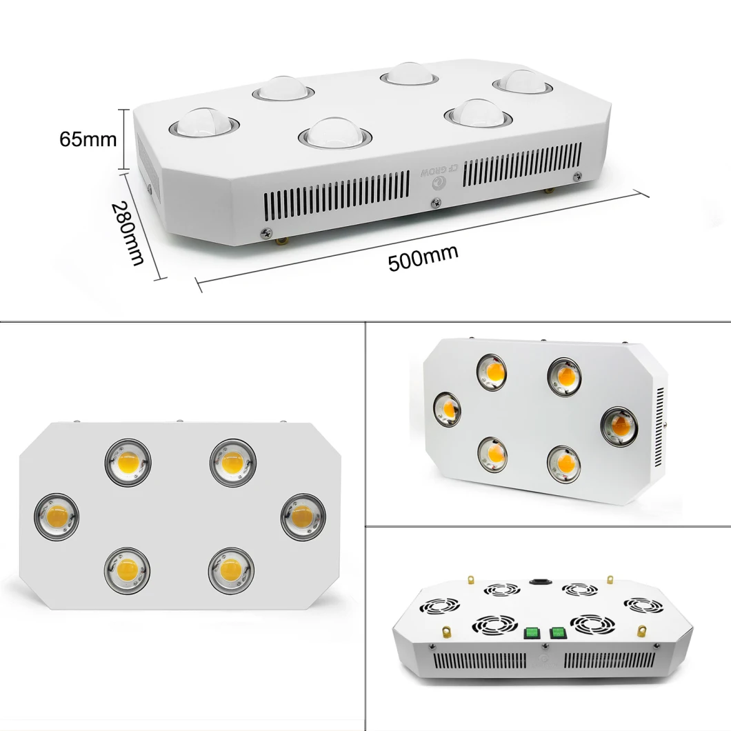 900W COB LED Grow Light with Citizen 3500 5000K and Two Switch Control