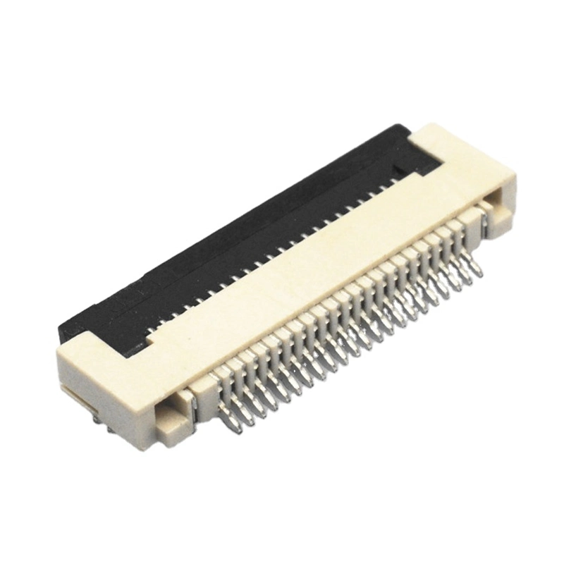 0.5mm Pitch SMT Zif Right Angle Flip-Lock Type 2.0mm Height FPC Connector