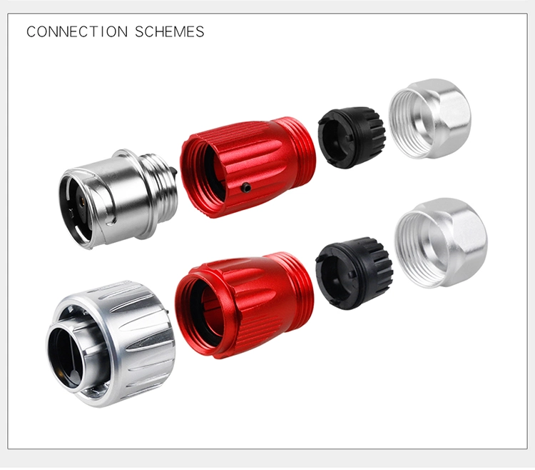 4 Pin IP65 Waterproof Electrical Connectors/Male Female Auto Connectors