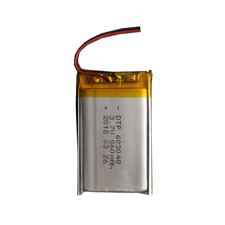 Popular Dtp603048 3.7V 860mAh Lithium Ion Polymer Battery with PCM and Jst-pH2.0 Connector