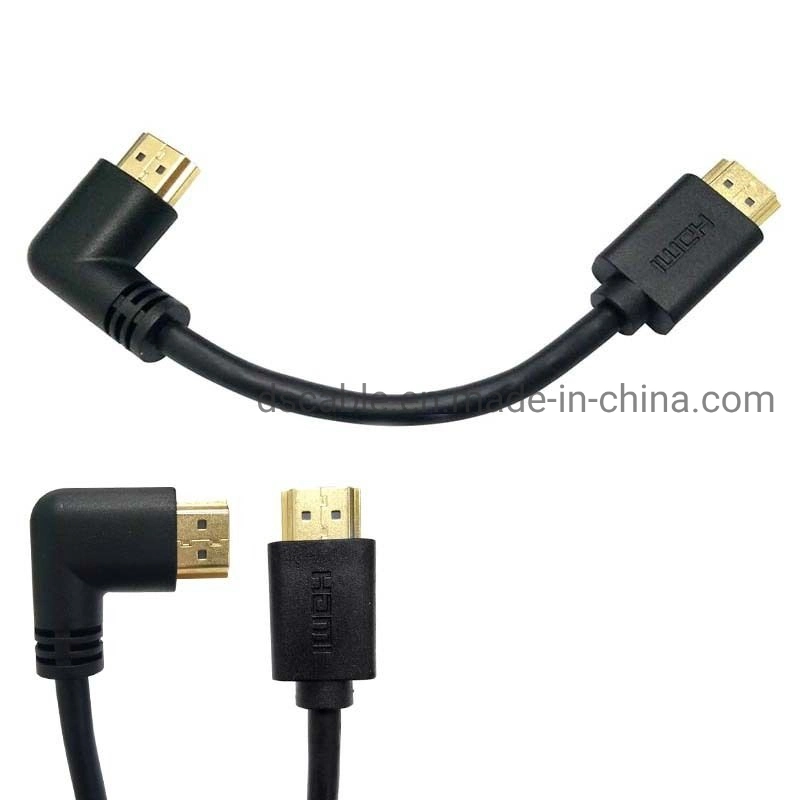90 Degree HDMI to HDMI Cable with Rigth Angle Connector