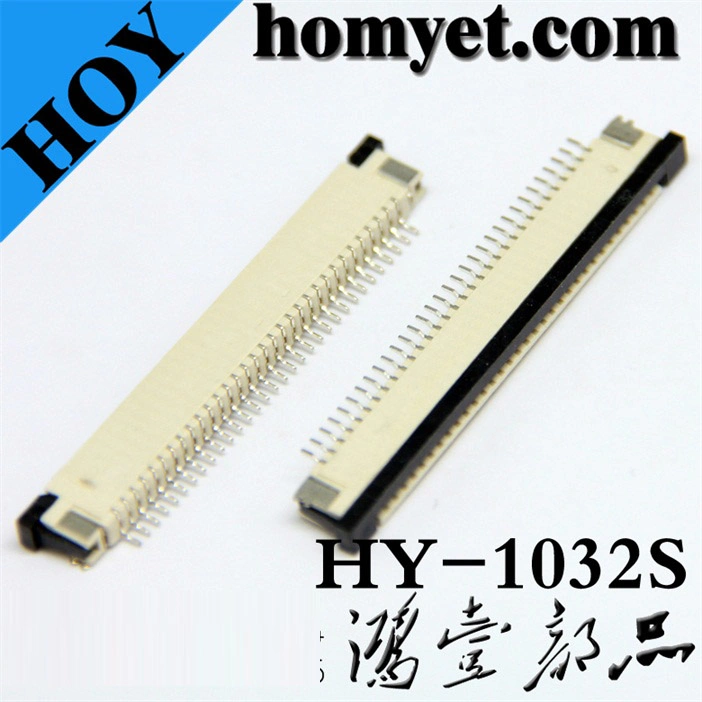 1.0mm Pitch 32pin FPC Connector for LCD Screen (HY-1032S)