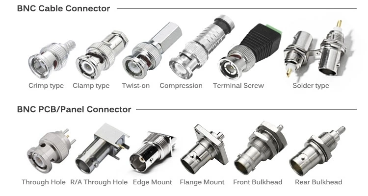 BNC Connector Male to Female Adapter Coaxial BNC Connector