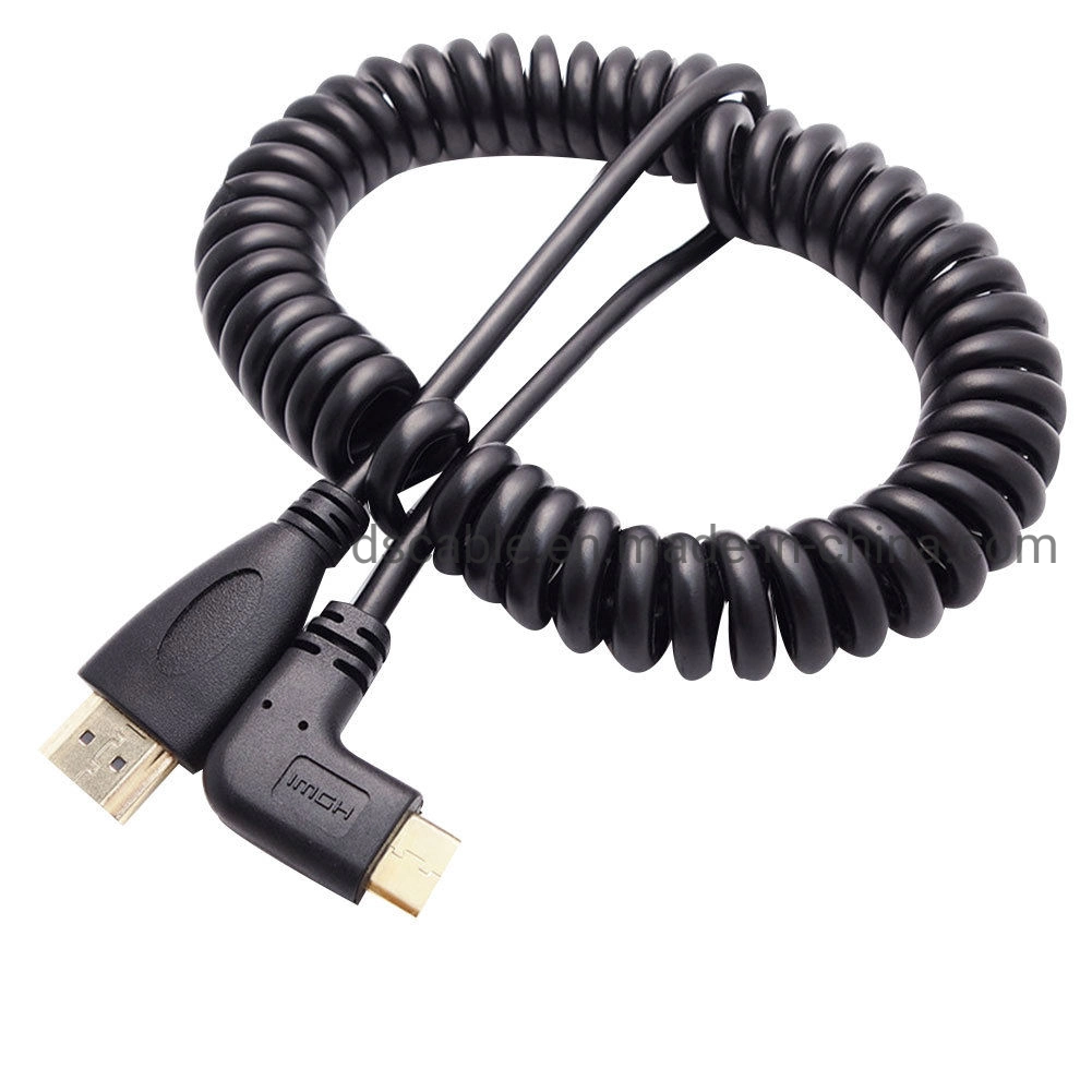 90 Degree HDMI to HDMI Cable with Rigth Angle Connector
