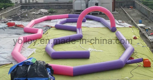 Pony Hop Didi Car Inflatable Race Track Horse Derby Inflatable Race Course