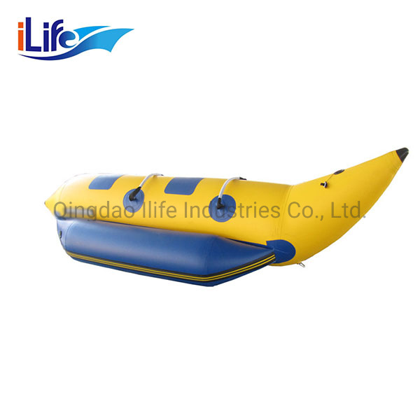 Ilife PVC Inflatable Banana Boat Inflatable Banana Boat Inflatable Banana Tube Boat Inflatable Flying Banana Inflatable Banana Boat for 2 People